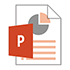 PowerPoint icon with the text “Accessible P P T" written below.